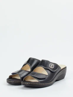 Damen Hickersberger – Pantolette aus Kalbleder Schwarz