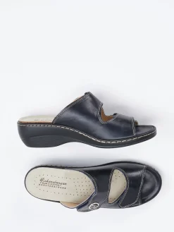 Damen Hickersberger – Pantolette aus Kalbleder Schwarz