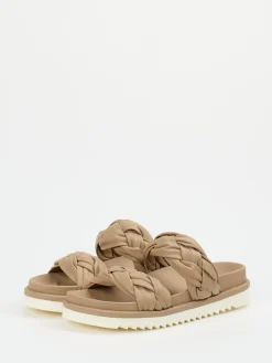 – Sandalen aus Lammleder in Sandbeige*Homers Online