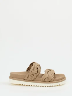 – Sandalen aus Lammleder in Sandbeige*Homers Online