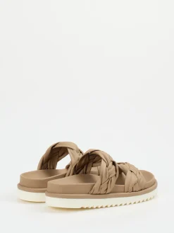 – Sandalen aus Lammleder in Sandbeige*Homers Online