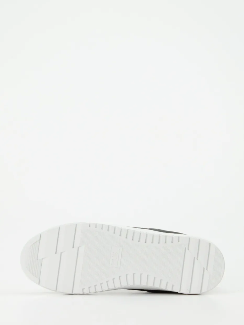 Herren HUB – Mid-Top Sneaker aus Fettleder anthrazit