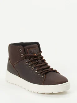 – Mid-Top Sneaker aus Fettleder*HUB New