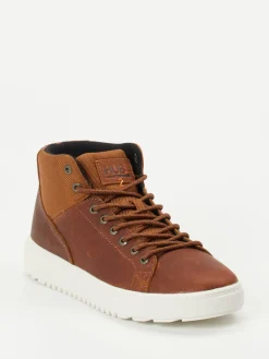 – Mid-Top Sneaker aus Fettleder*HUB Online