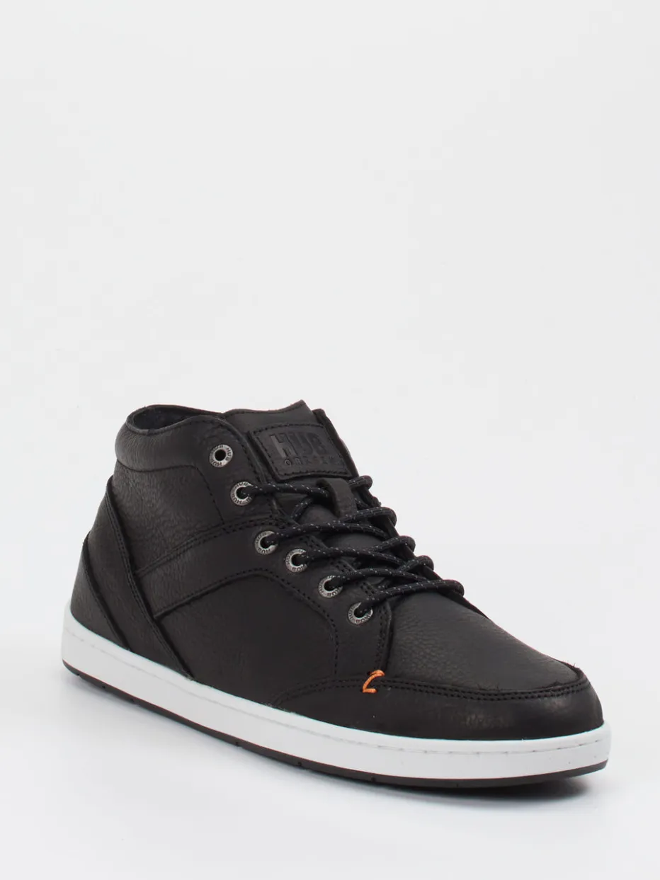 – Mid-Top Sneaker aus Kalbleder*HUB Best