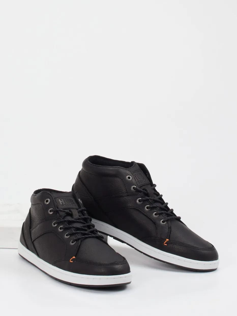 – Mid-Top Sneaker aus Kalbleder*HUB Best