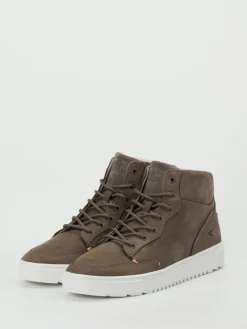 Herren HUB – Mid-Top Sneaker aus Kalbleder schlamm