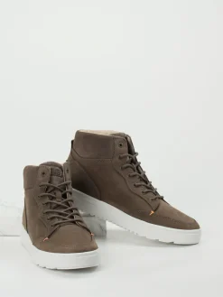 Herren HUB – Mid-Top Sneaker aus Kalbleder schlamm