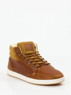 – Mid-Top-Sneaker aus Fettleder*HUB Outlet