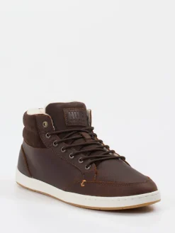 – Mid-Top-Sneaker aus Fettleder dunkel*HUB Online