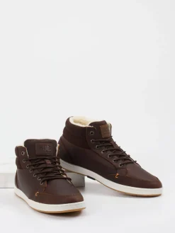 – Mid-Top-Sneaker aus Fettleder dunkel*HUB Online