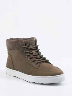 – Mid-Top-Sneaker aus Nubukleder*HUB Outlet