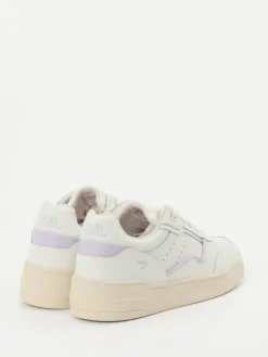 Damen HUB – Sneaker aus Glattleder in Offwhite