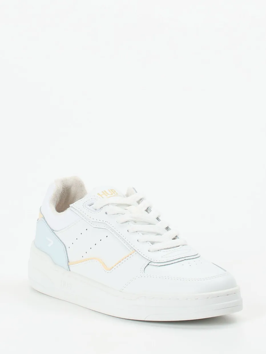 – Sneaker aus Kalbleder in mit Pastell*HUB New