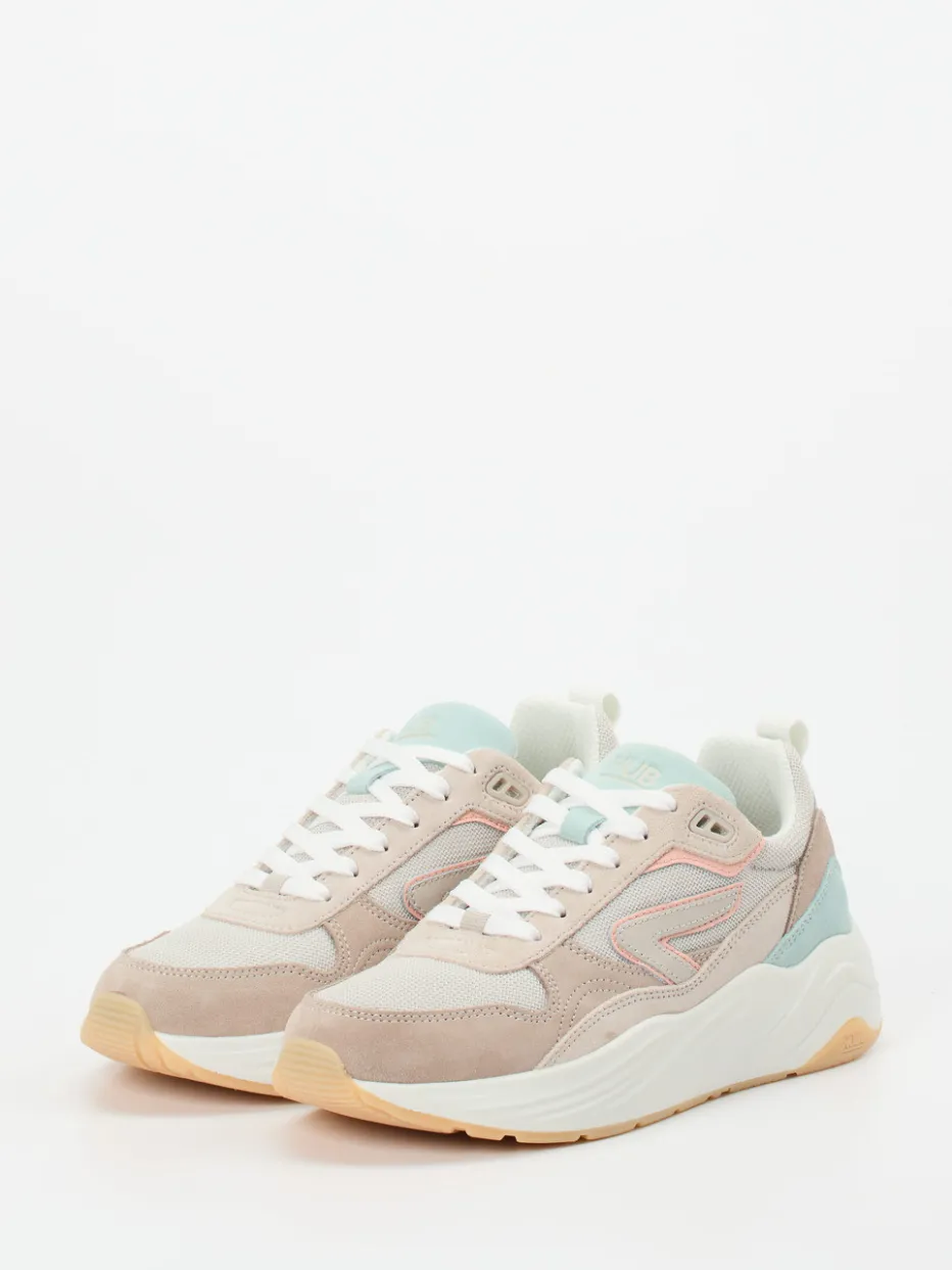 – Sneaker aus Veloursleder und Mesh*HUB Hot