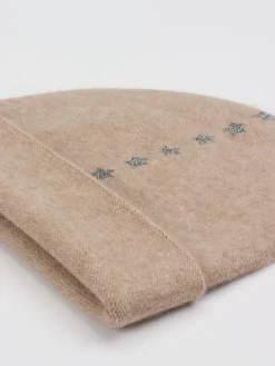– Beanie aus Kaschmir mit Glitzersternen*HURRAY Clearance