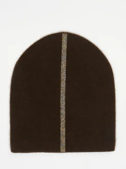 – Beanie aus Kaschmir mit Glitzerstreifen*HURRAY Sale