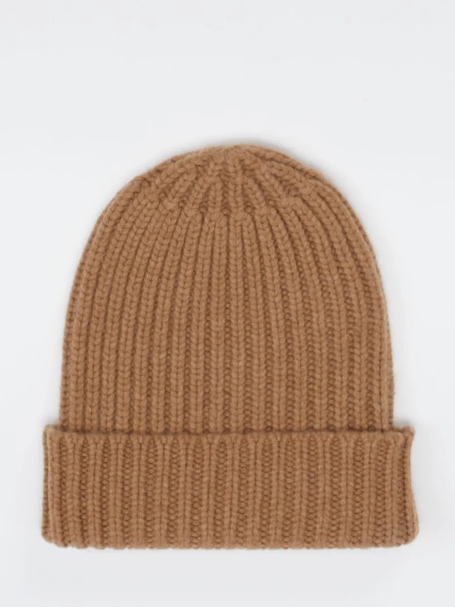 – Beanie aus Kaschmir in Karamell*HURRAY