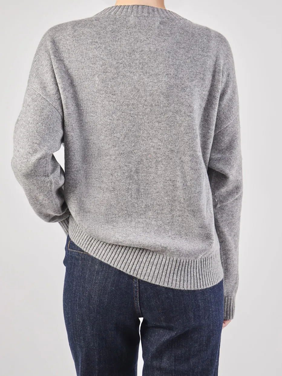 Damen HURRAY – Feinstrickpullover aus Kaschmir Hell