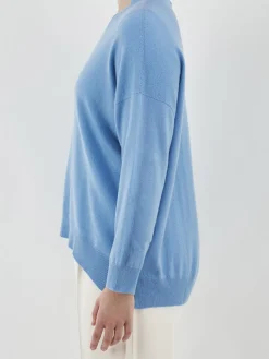 – Feinstrickpullover aus Lammleder Hell*HURRAY New