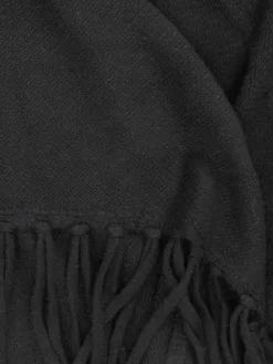 – Poncho aus Kaschmir mit Fransen*HURRAY