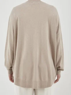 – Pullover aus Feinstrick in Beigegrau*HURRAY Online