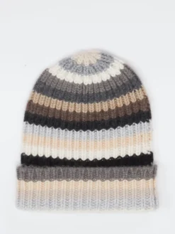 – Strickmütze aus Kaschmir in Naturtönen*HURRAY Outlet