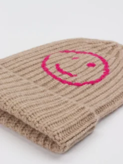 Damen HURRAY – Strickmütze aus Kaschmir in Beige