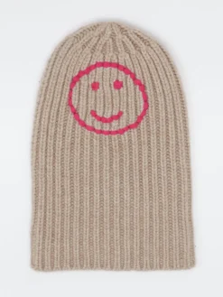 Damen HURRAY – Strickmütze aus Kaschmir in Beige