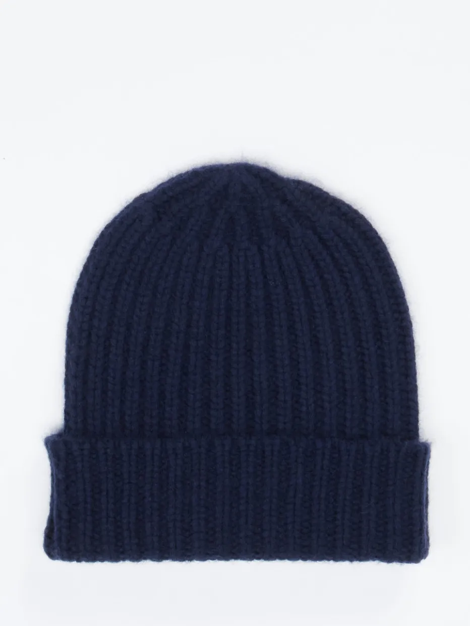 Herren HURRAY – Strickmütze aus Kaschmir Dunkel