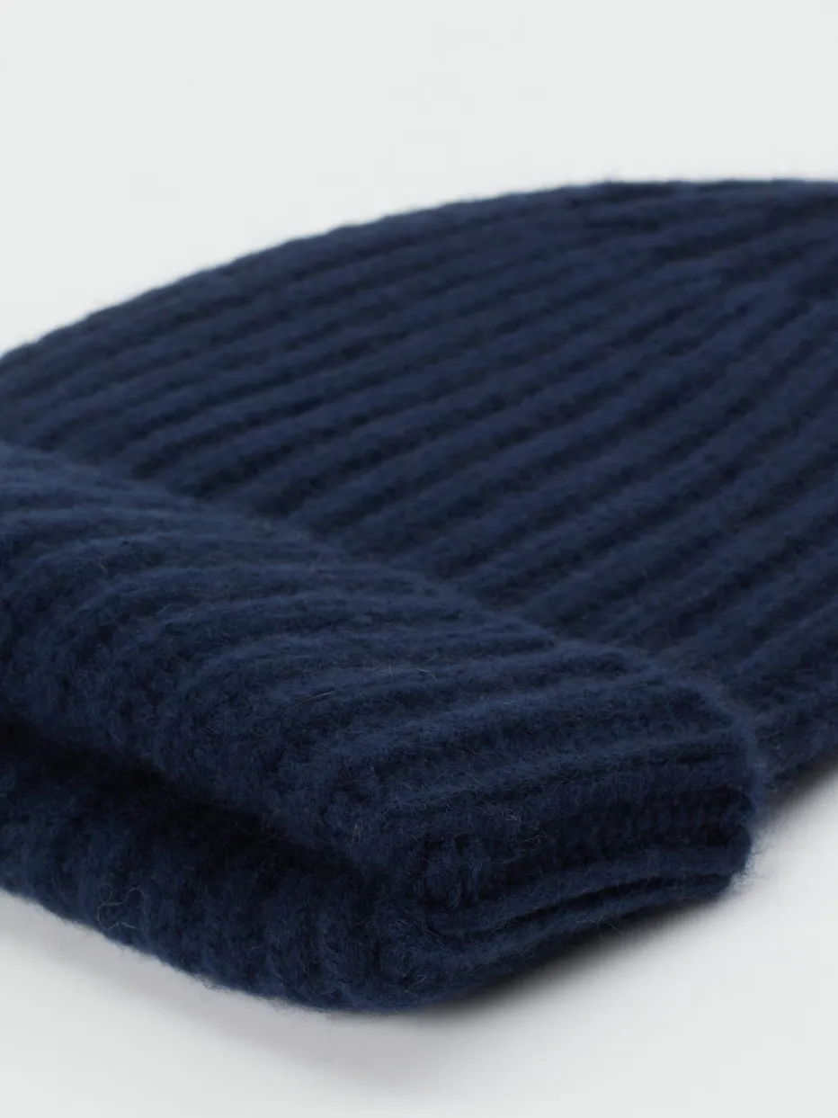 Herren HURRAY – Strickmütze aus Kaschmir Dunkel