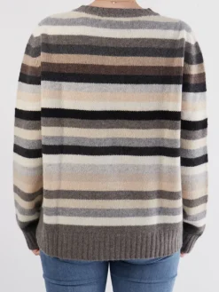 – Strickpullover aus Wolle-Kaschmirmix Taupe*HURRAY Discount