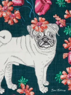 Damen Inouitoosh – Halstuch aus Wolle mit Hundemotiv