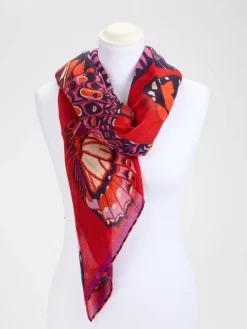 – Halstuch aus Wolle mit Schmetterlingsmotiv*Inouitoosh Outlet