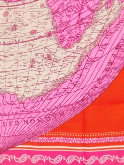 Damen Inouitoosh – Halstuch aus Baumwoll-Seide mit Kartenprint