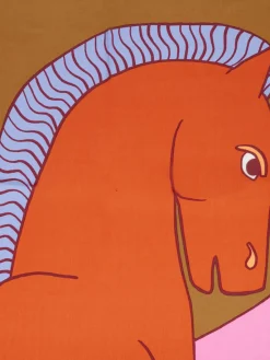 Damen Inouitoosh – Halstuch aus Seidengemisch mit Pferdemotiv