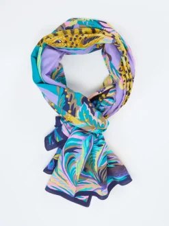 Damen Inouitoosh – Halstuch aus Baumwoll-Seide Dunkel