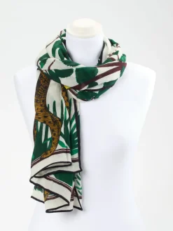 Damen Inouitoosh – Modetuch aus Wolle mit Safari-Print