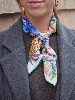 – Nickituch aus Baumwolle und Seide Weiß*Inouitoosh Outlet