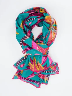 – Schal aus Baumwolle mit Tropenprint*Inouitoosh Outlet