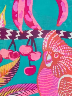 – Schal aus Baumwolle mit Tropenprint*Inouitoosh Outlet