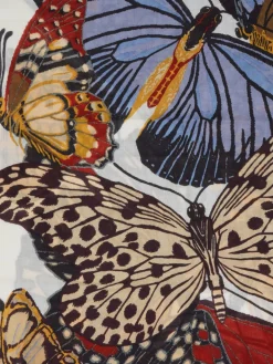 Damen Inouitoosh – Schal aus Wolle mit Schmetterlingsmotiv