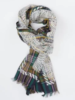 Damen Inouitoosh – Schal aus Wollmix mit Karomuster