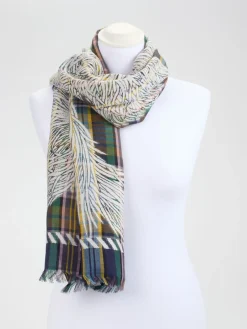Damen Inouitoosh – Schal aus Wollmix mit Karomuster