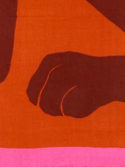 Damen Inouitoosh – Schal aus Woll-Kaschmir-Mix in Pink