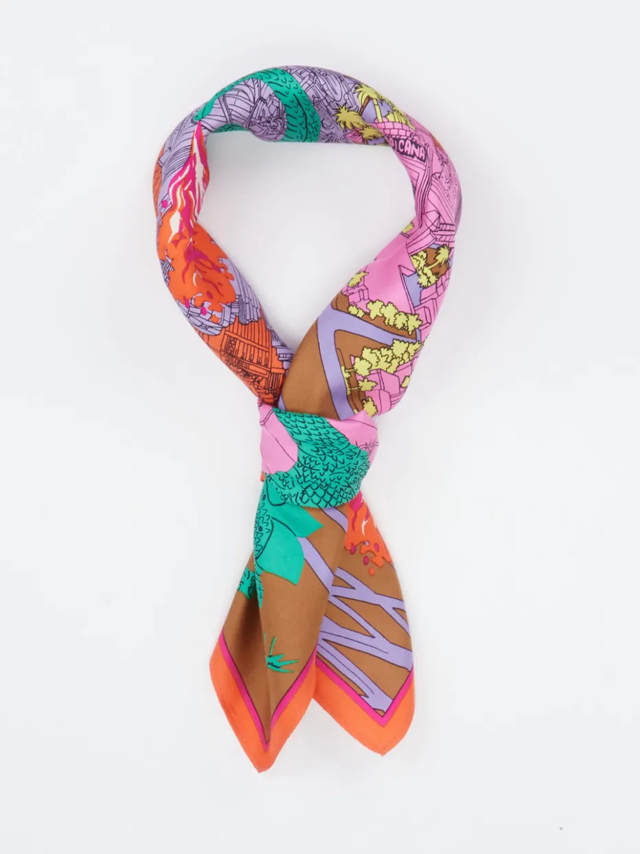 – Seidentuch aus reiner Seide color*Inouitoosh Discount