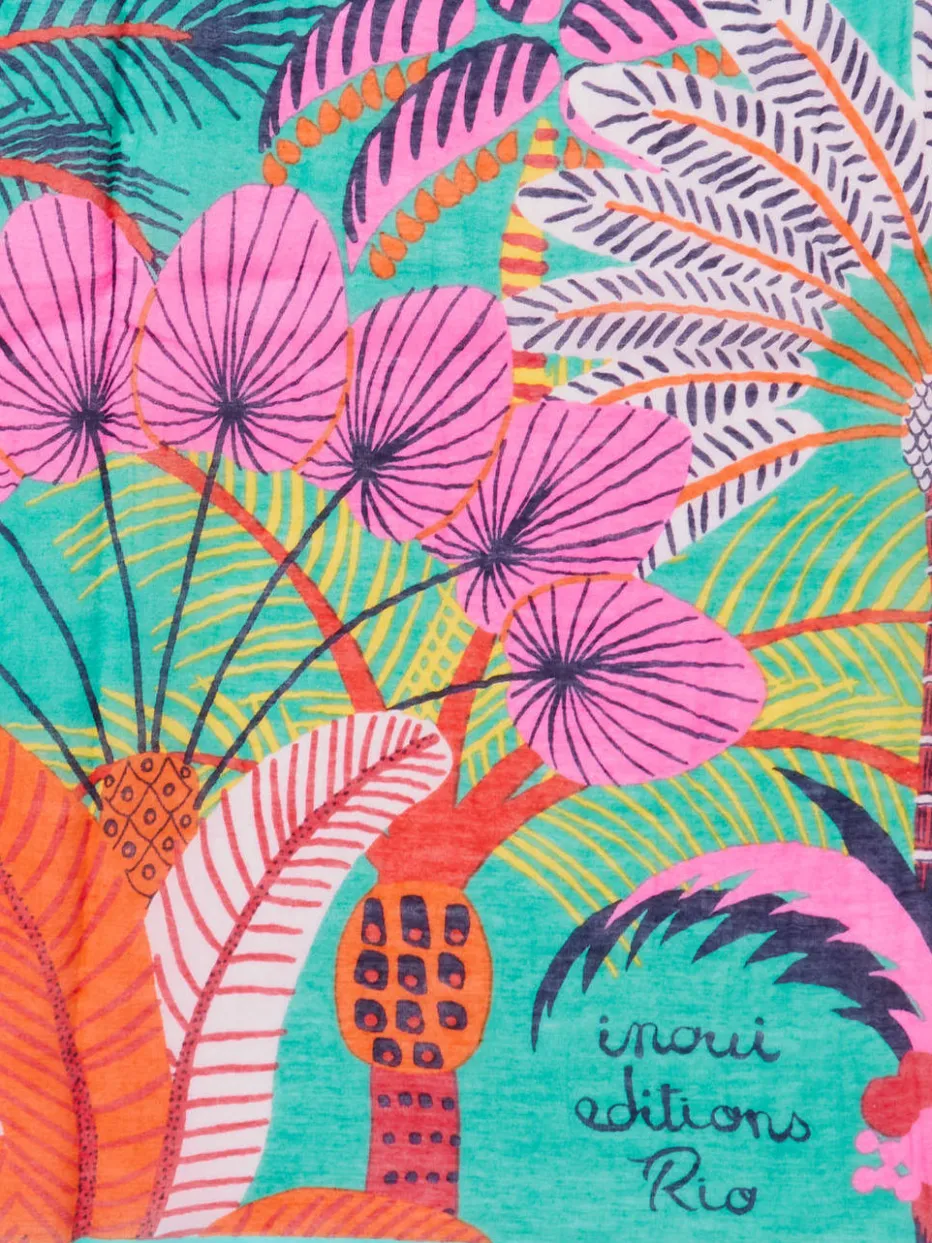 – Sommerschal aus Baumwolle und Seide color*Inouitoosh Hot