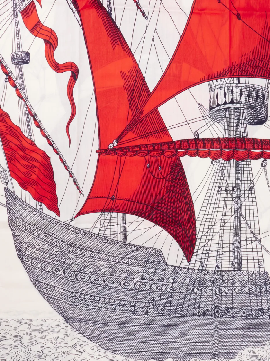 – Tuch aus Baumwolle und Seide Beige*Inouitoosh Online