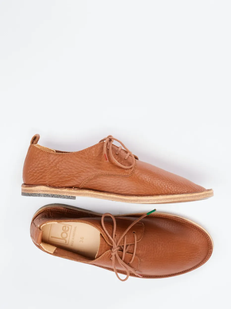 – Derby-Halbschuh aus Kalbleder cognac*Joe New