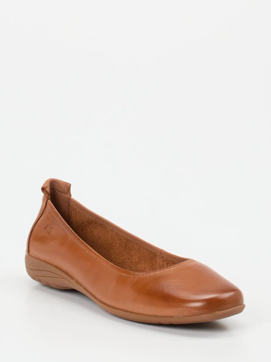 – Komfort-Ballerinas aus Kalbleder Cognac*Josef Seibel Discount